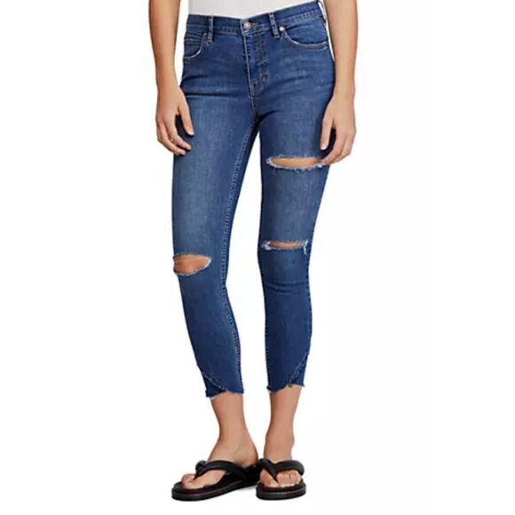 Free People We The Free Sunny Midrise Skinny Jeans - Picture 1 of 8